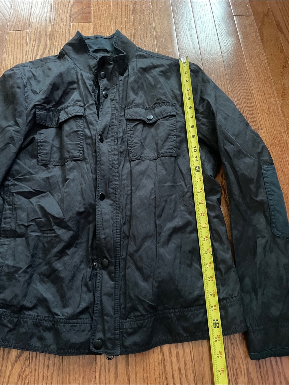 John Varvatos Black Utility Jacket Sz Large - Picture 3 of 12